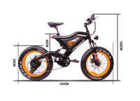 20" Fat Tire Mountain Electric Bike Bicycle For Kids