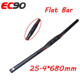 EC90 3K Carbon Fiber Handlebar Mountain Bike Handle Bar Riser/Flat Bar 25.4/31.8 Length 660/680/700/720/740/760 MTB Accessories